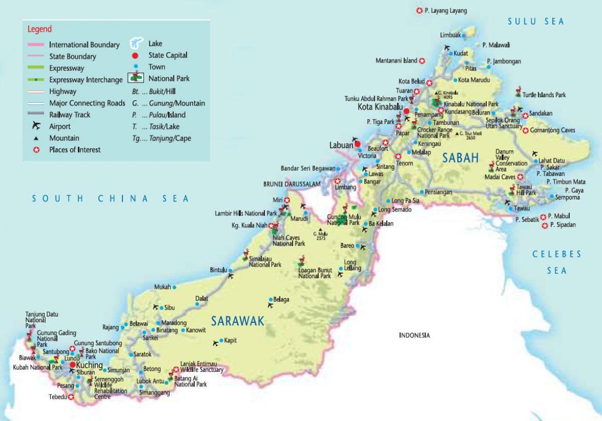نقشه راه شبه جزیره مالزی
