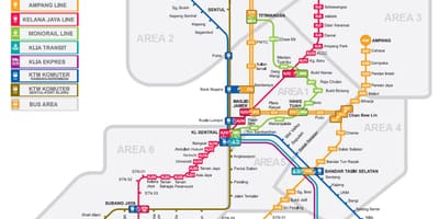 Lrt نقشه مالزی 2016