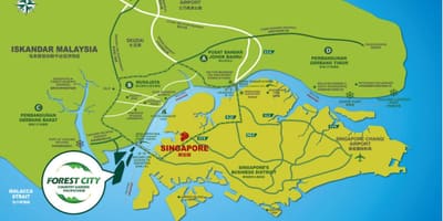 نقشه جنگل شهرستان مالزی
