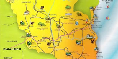 نقشه pahang دولت مالزی
