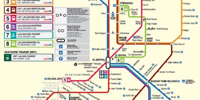 مالزی mrt map 2016