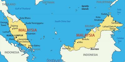 یک نقشه از مالزی